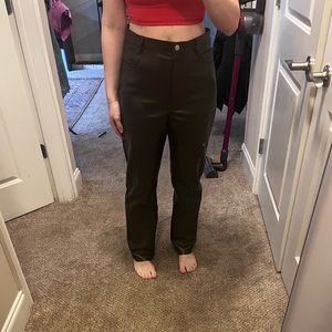 Wilfred Melina Leather Pants - Chocolate Brown
